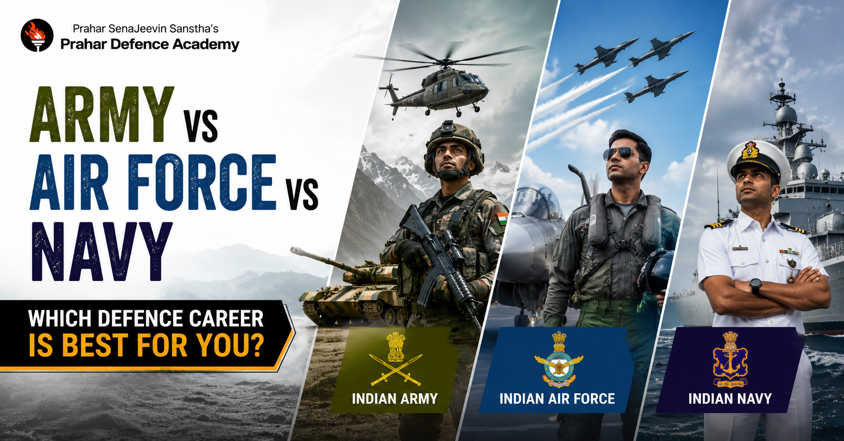 Army vs Air Force vs Navy: Which Defence Career Is Best for You?