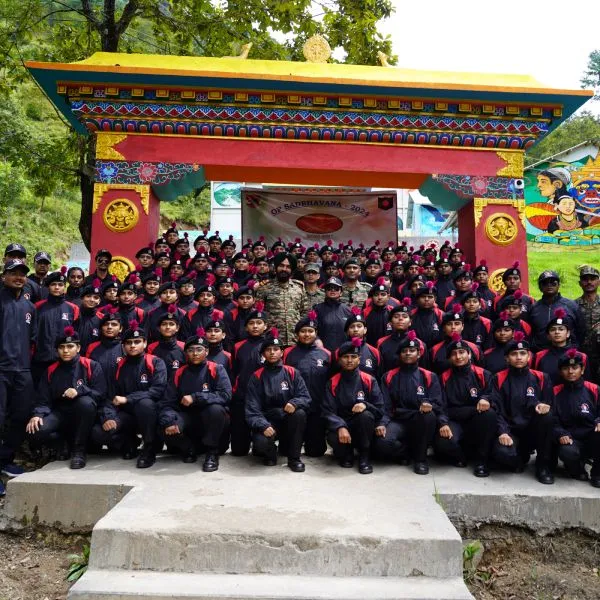 Students on an educational group trip