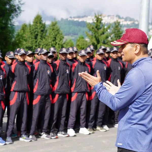 Cadets during outdoor training