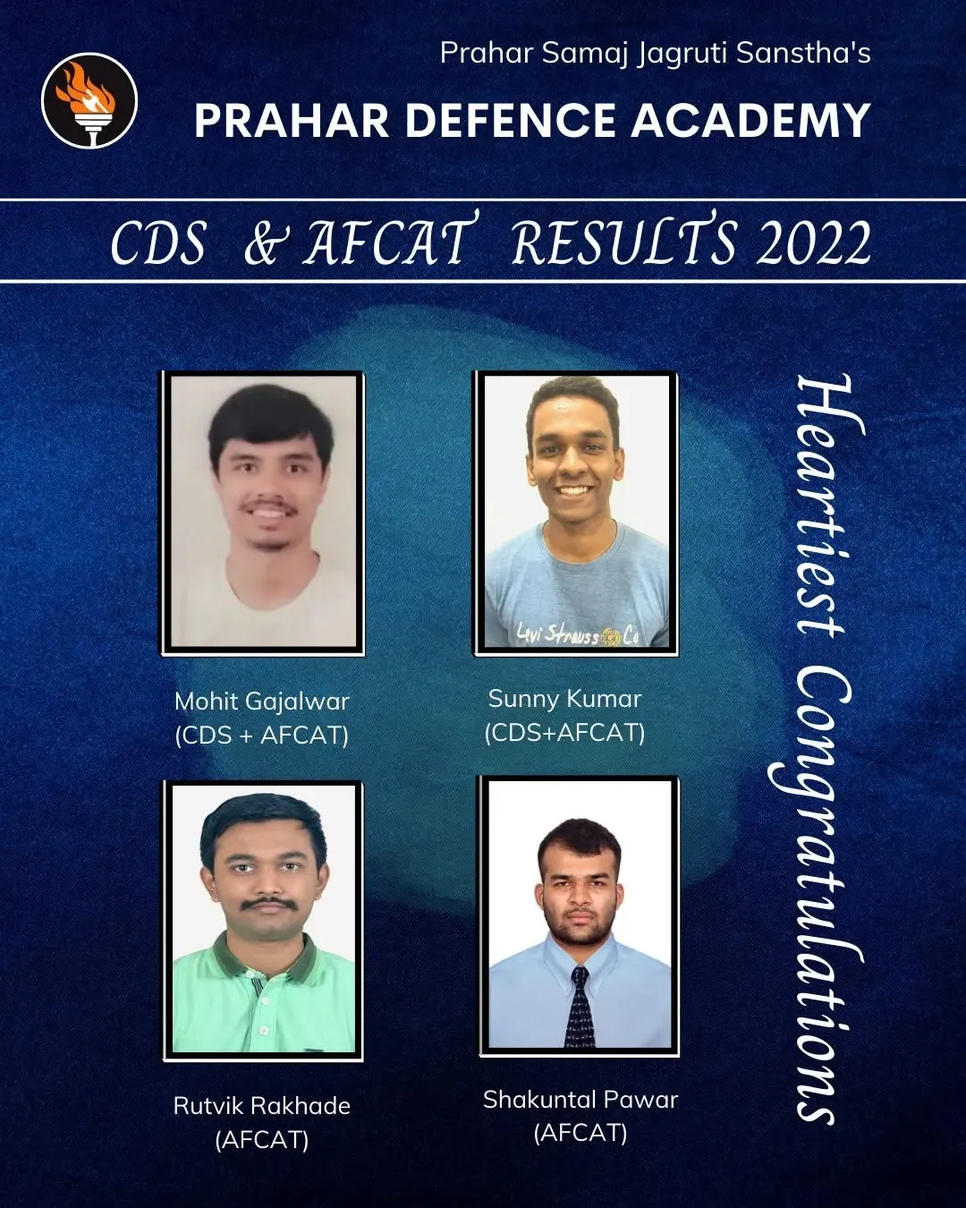 CDS and AFCAT results